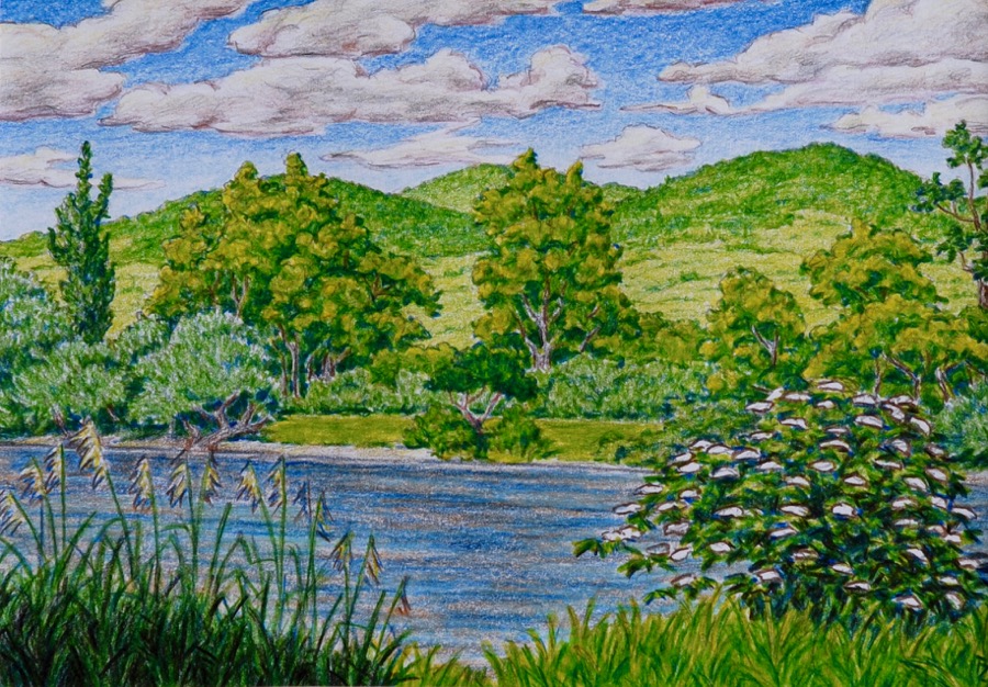 The View from Wieblingen-Bergstrasse, 21x14 cm, 2006