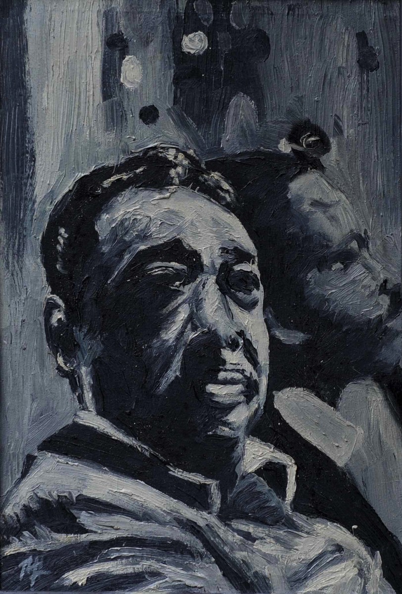 Duke Ellington, my first oil color painting, ca 1968